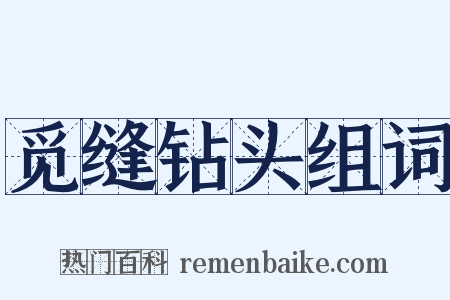 觅缝钻头组词是什么意思的图片
